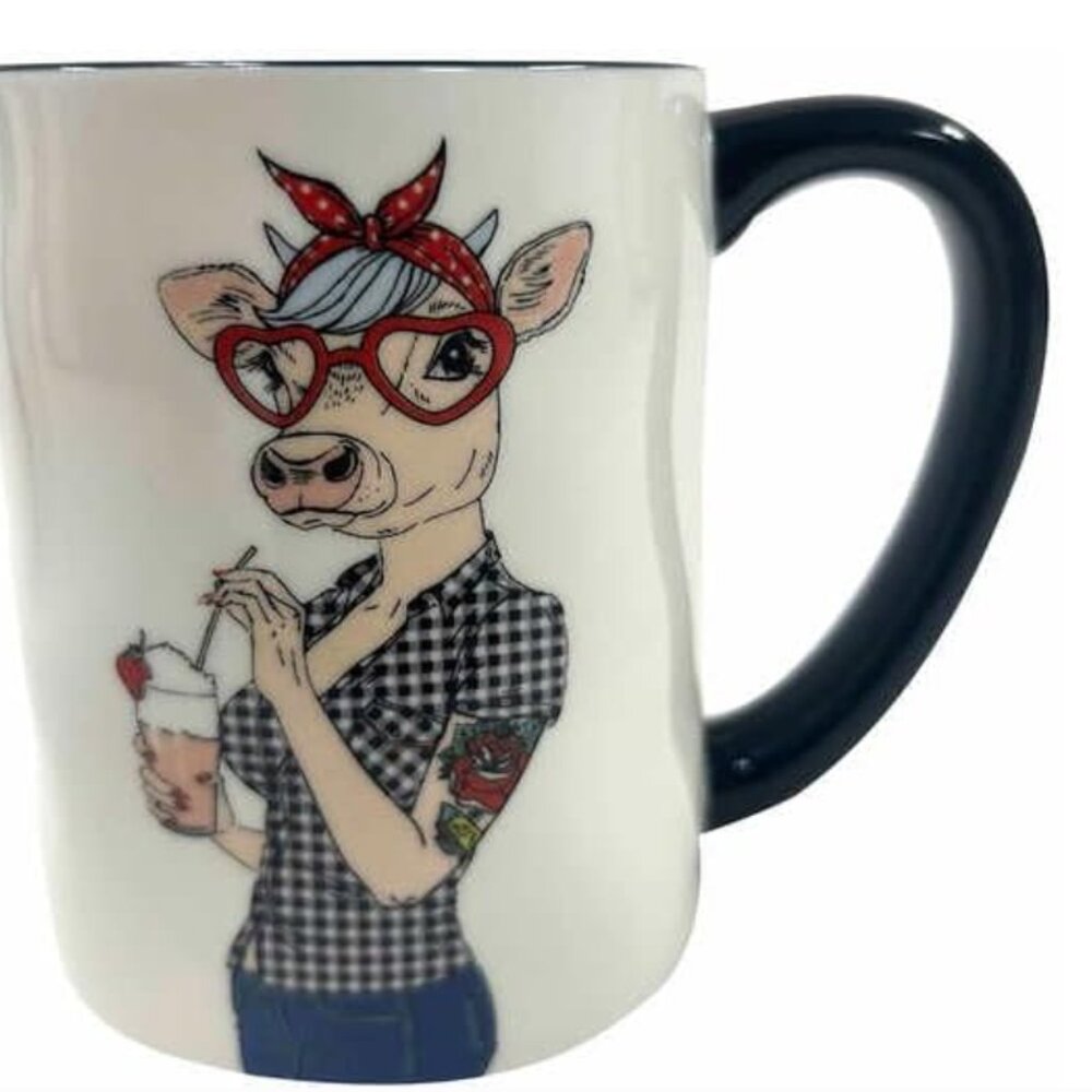 Hipster Animal Coffee Mugs 6pc 17.5 oz. by Signature Housewares - Picture 2 of 7